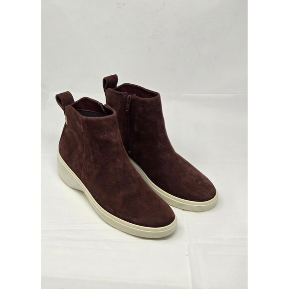 Ecco Women's Nubuck brown Zip Bootie 43024350263 size 10 - Picture 1 of 11